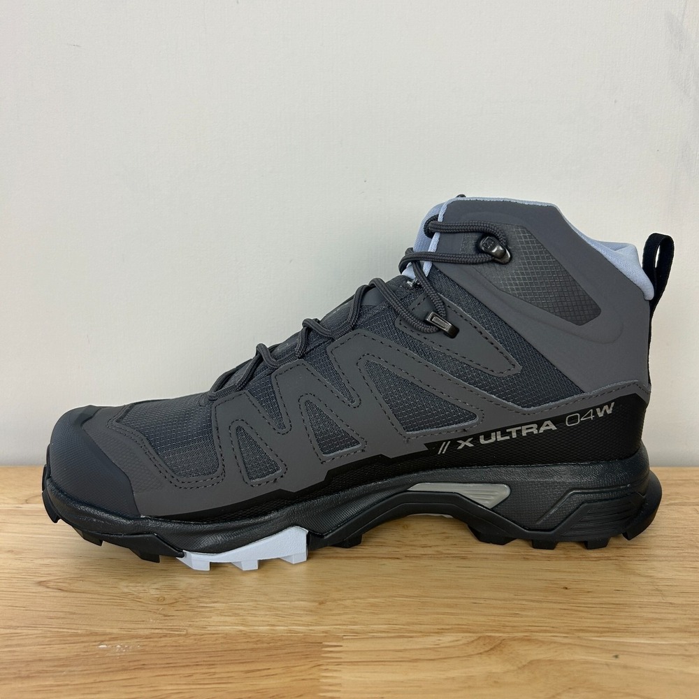 NEW Salomon X Ultra 4 Mid GTX Gore Tex‎ Womens 10 (EU 42.66) Hiking Boots Grey - Picture 8 of 10